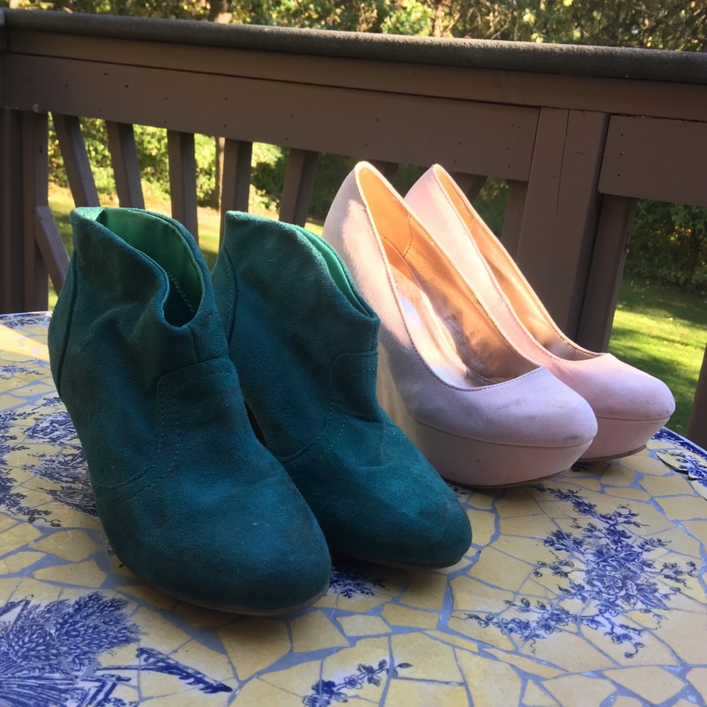 Charlotte Russe Colorful Booties & Platform Heels